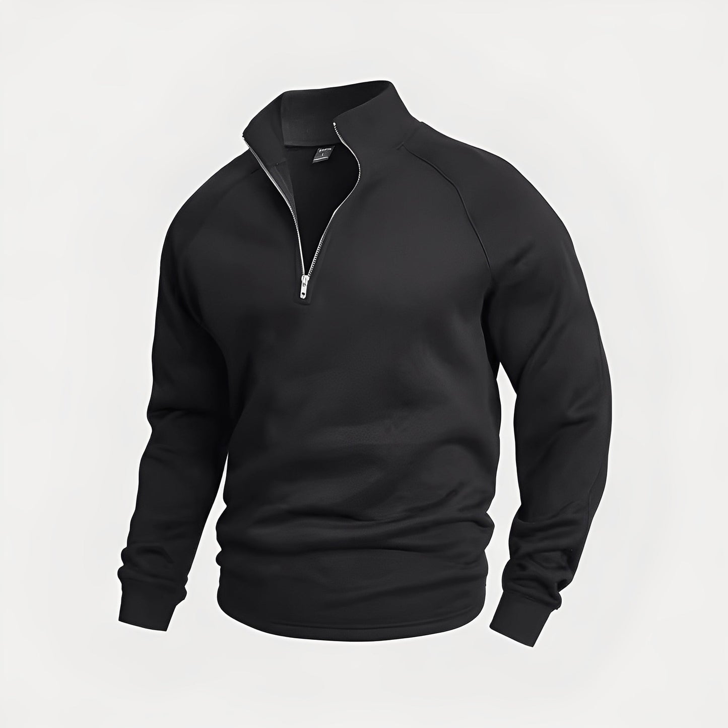 Felpa Uomo in Pile con Mezza Zip Comoda