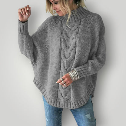 Maglione Donna in Maglia Collo Alto Casual Invernale