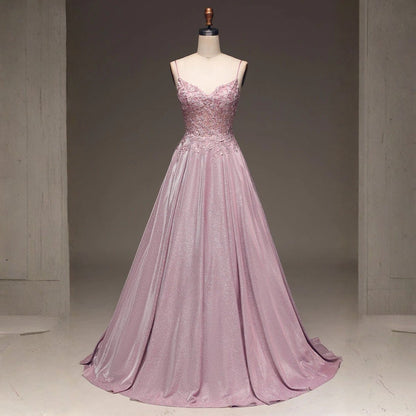 Abito Maxi Donna Cerimonia Decorato Elegante