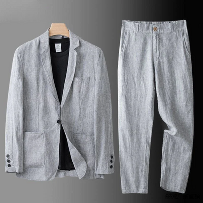 Completo Lino Uomo Stile Elegante