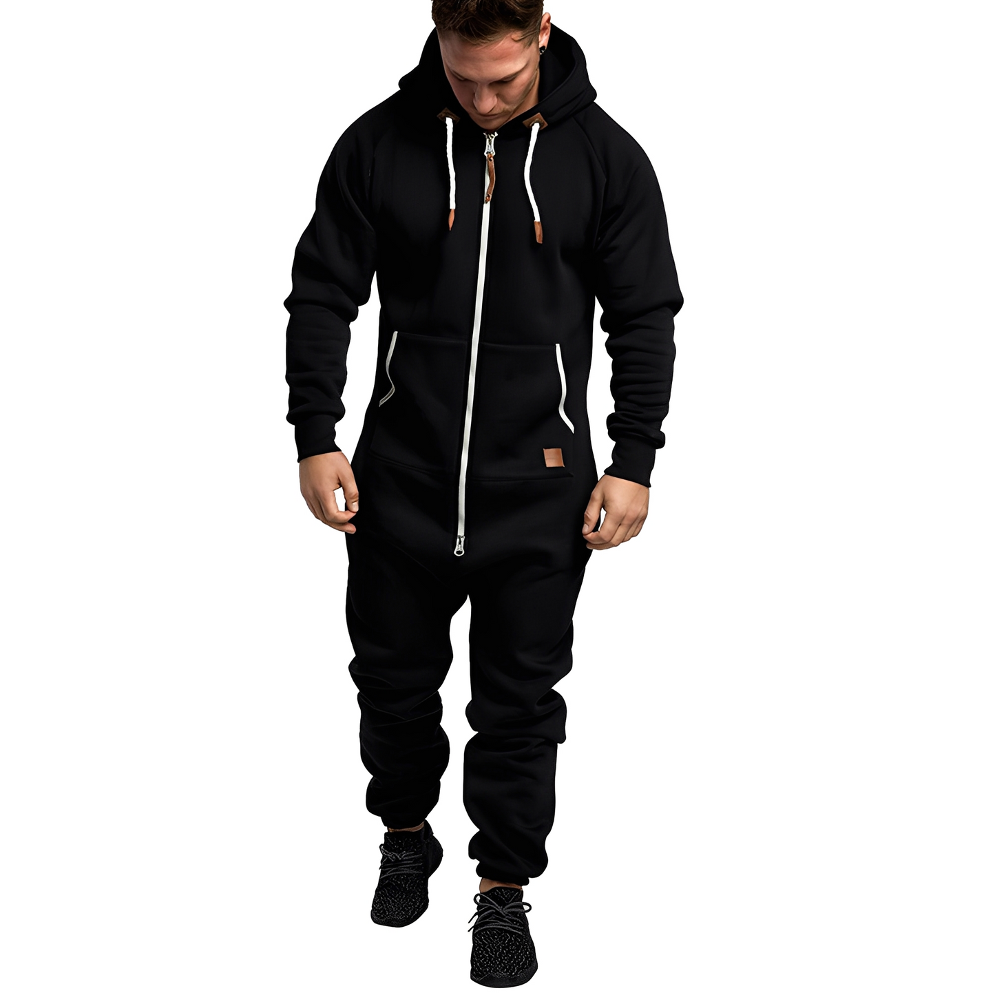 Tuta Uomo con Cappuccio Stile Casual Comoda
