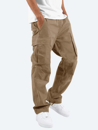 Pantaloni Uomo Taglio Dritto Gamba Regolare