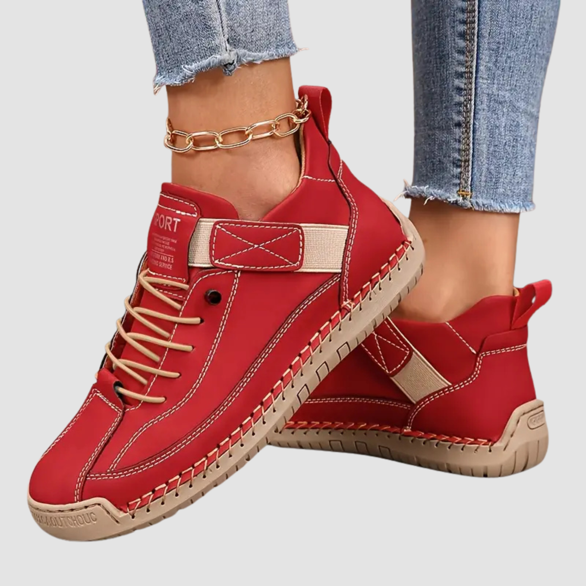 Sneakers Donna Orthopediche Casual Chiusura a Strappo