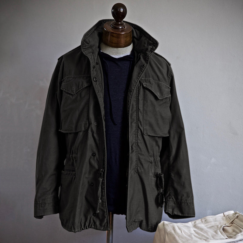 Giacca Uomo in Tessuto Tecnico Stile Militari