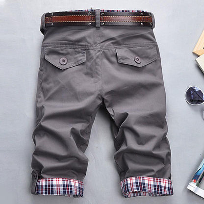 Shorts Donna con Cintura Tessuto a Quadri Vestibilità Regolare - Brentozzi