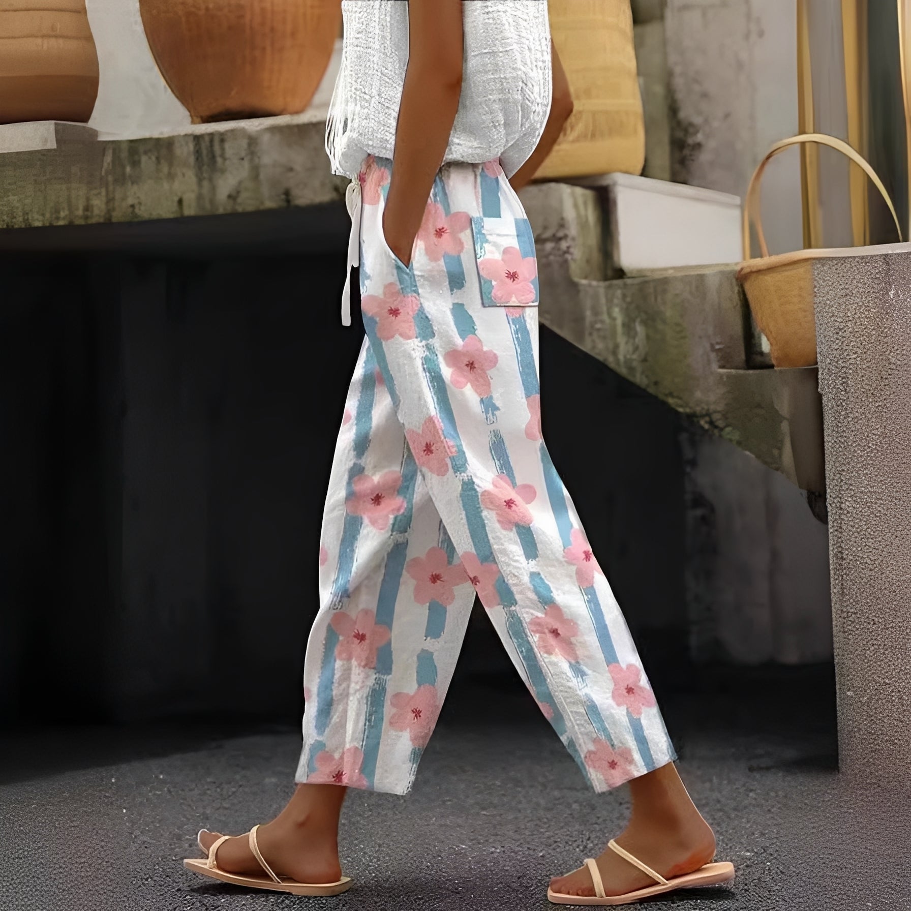 Pantaloni Donna con Tasche Stile Elegante - Brentozzi