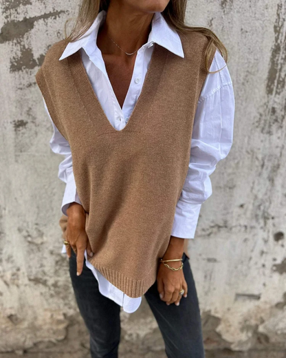 Gilet Uomo Maglia Lavorata Vestibilità Regular - Brentozzi