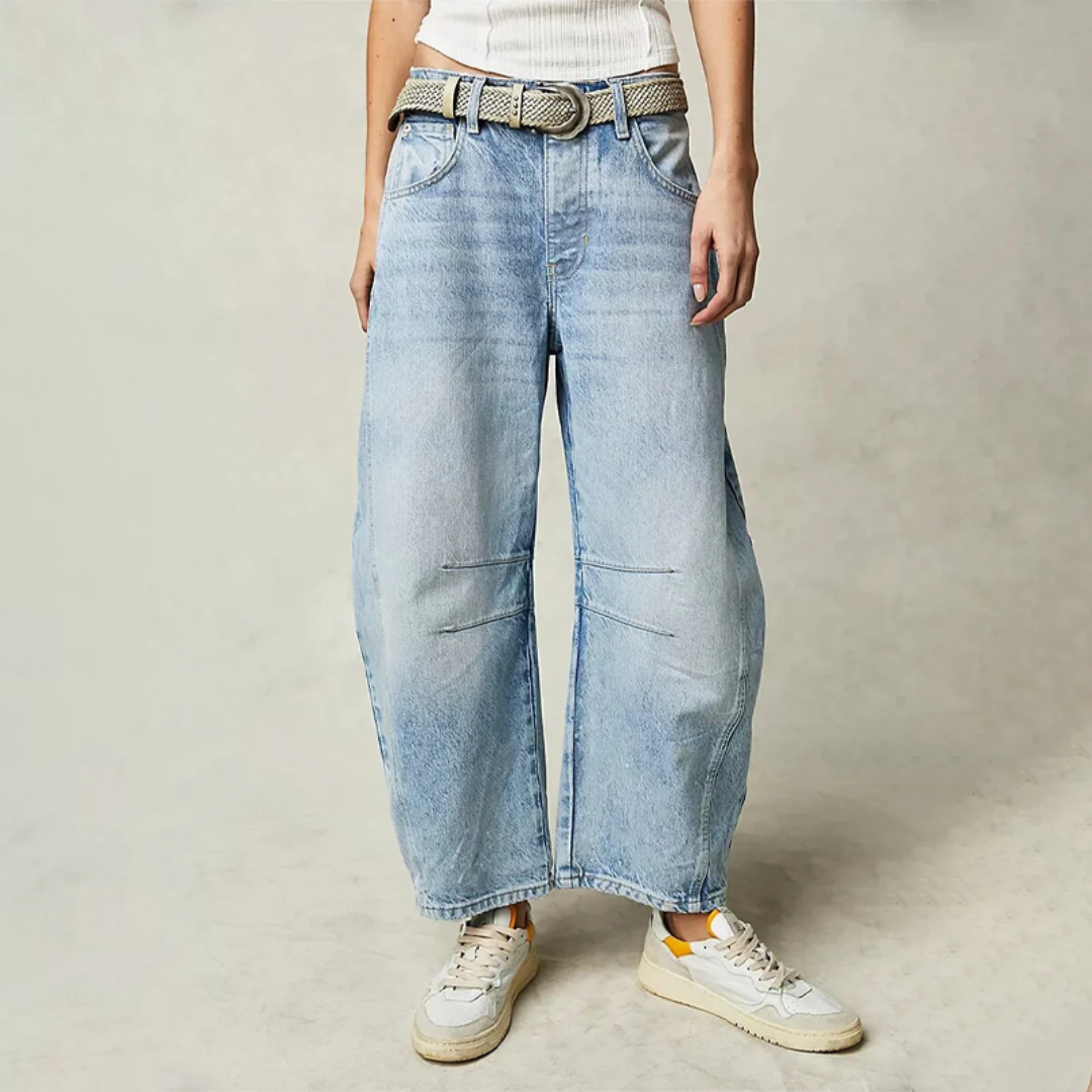 Pantaloni Donna Taglio Ampio Casual