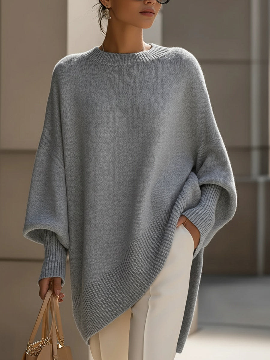 Maglione Donna Oversize Stile Casual Manica Corta