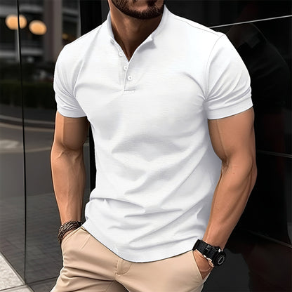 Polo Uomo Cotone Casual con Bottoni