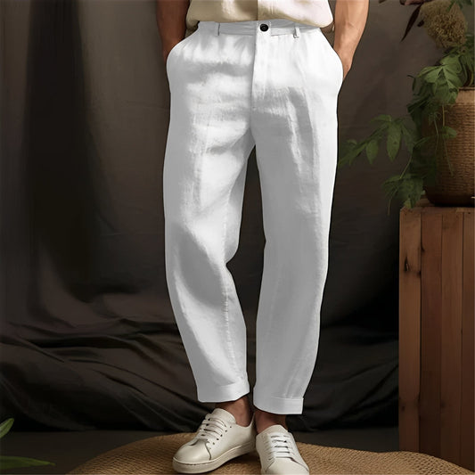 Pantaloni Uomo Cotone Vestibilità Dritta Casual - Brentozzi
