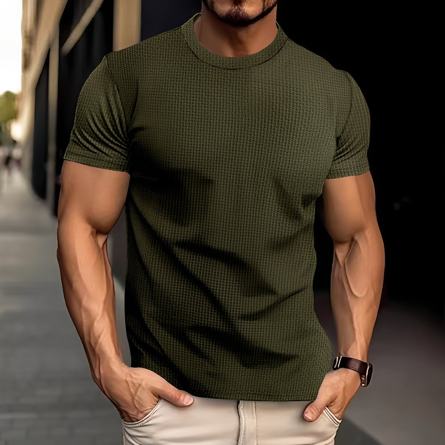 Camicia Uomo Slim Fit Stile Casual