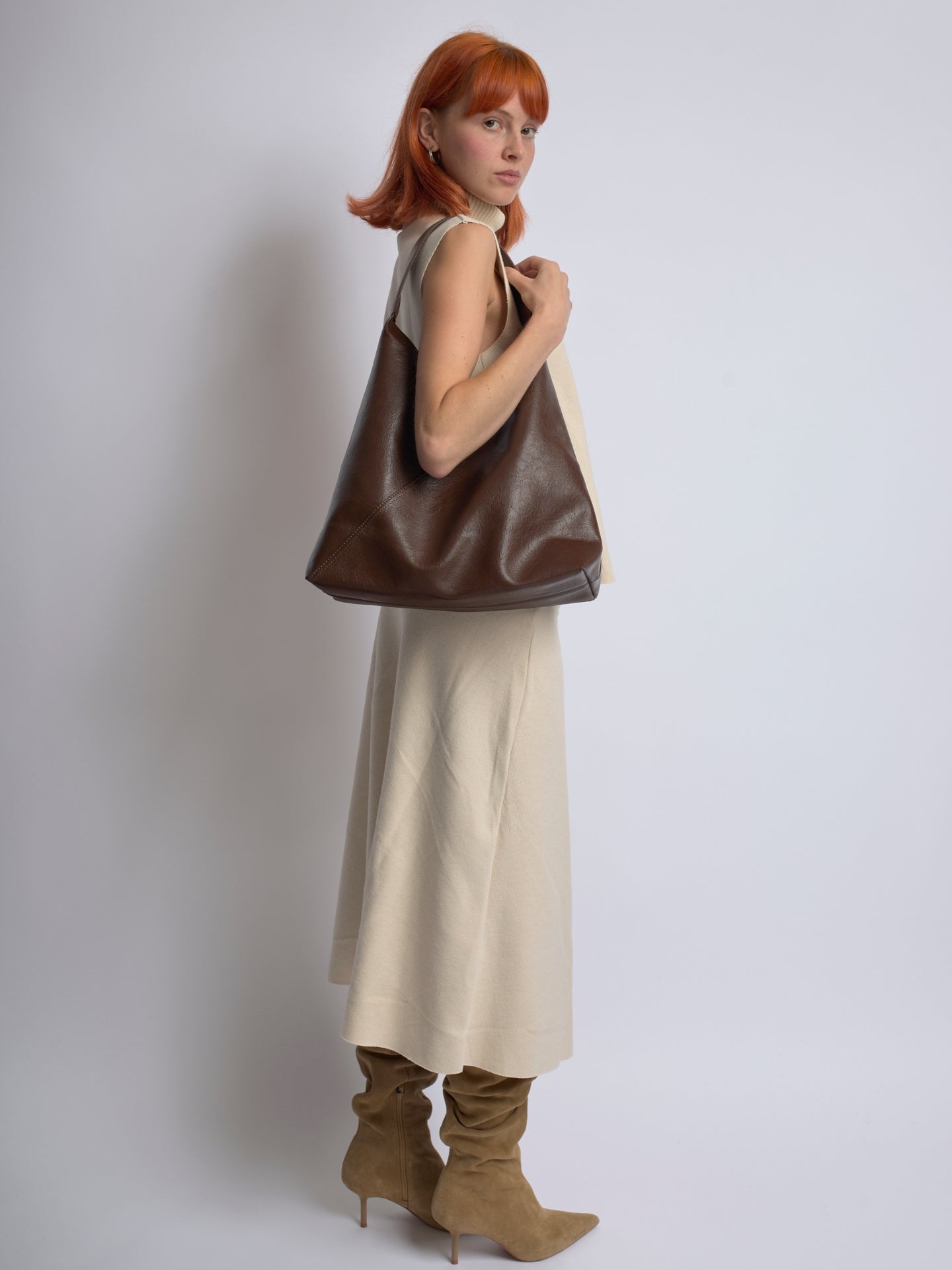 Borsa a Spalla Donna in Pelle Vegana Capiente e Sostenibile