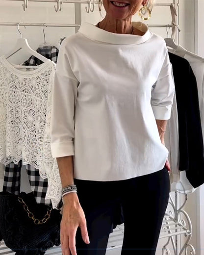Donna Manica Corta Stile Moderno