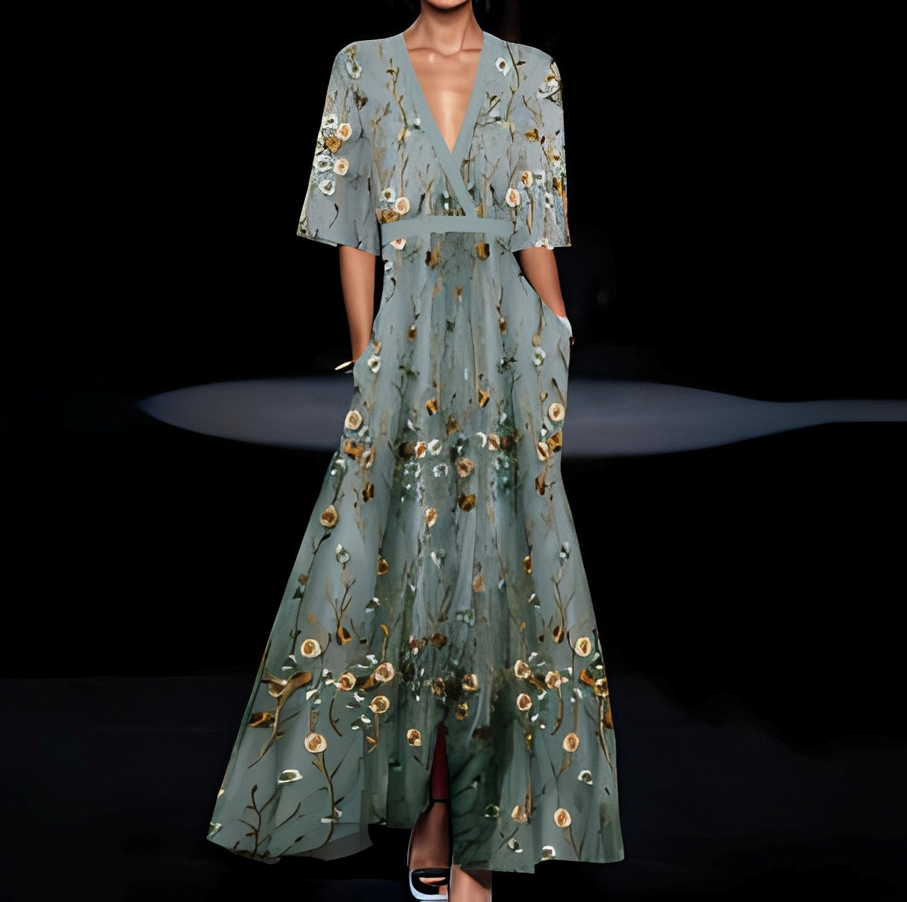 Abito Corto Donna Manica Corta Stile Elegante