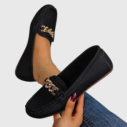 Mocassini Donna Slip-On Dettaglio Catena