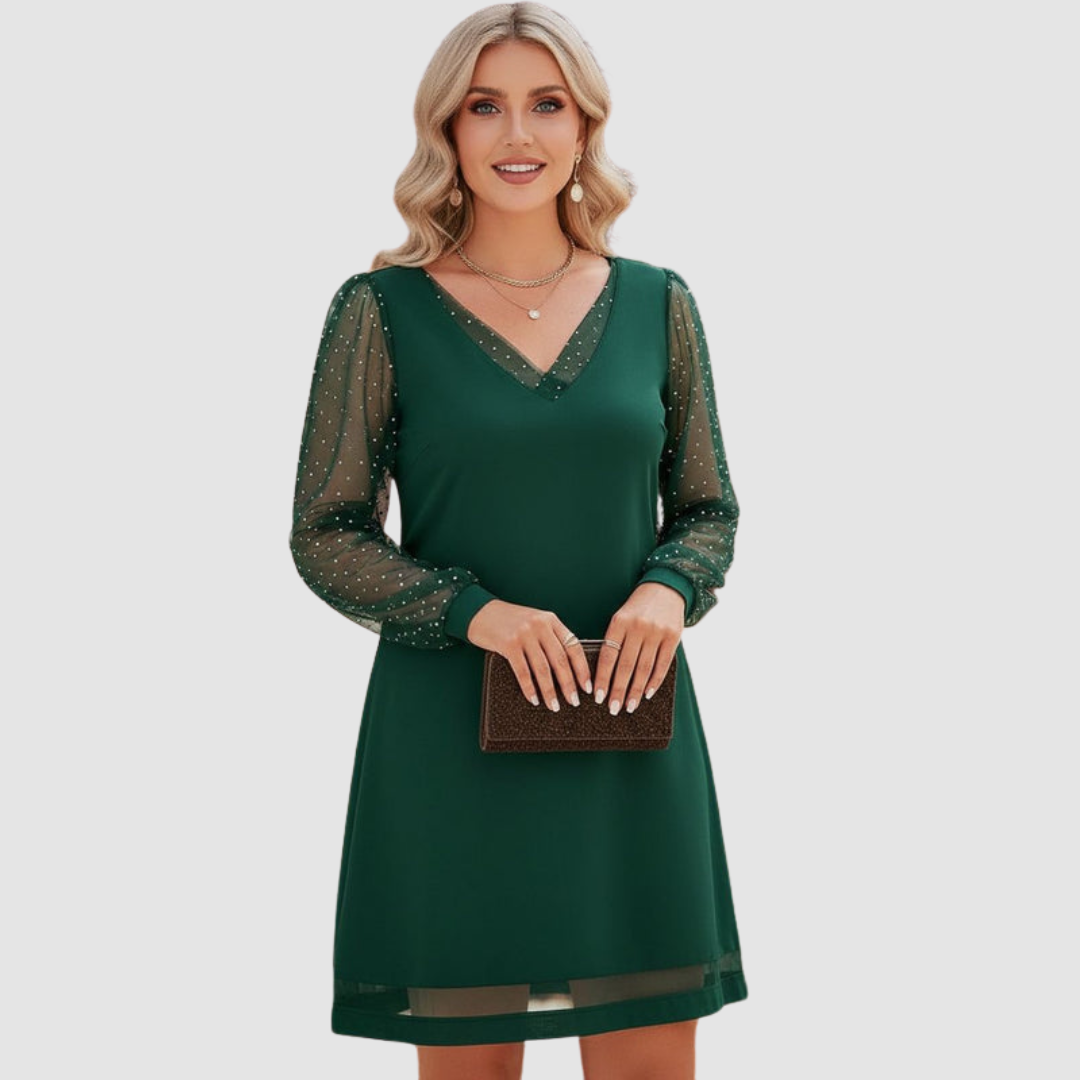 Abito Elegante Donna Manica Lunga