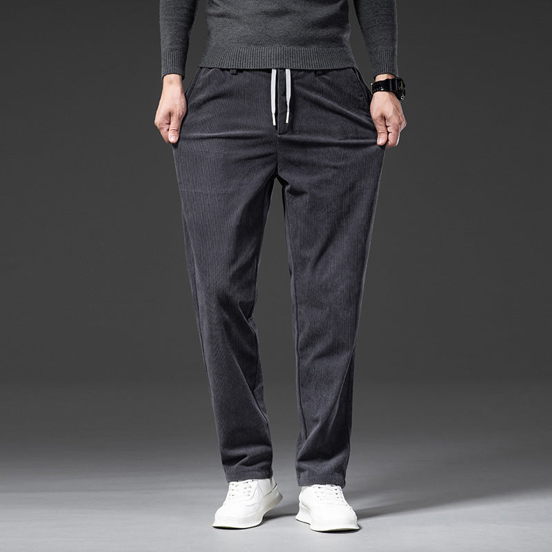 Pantaloni Chino Uomo in Velluto a Coste Vestibilità Comoda - Brentozzi