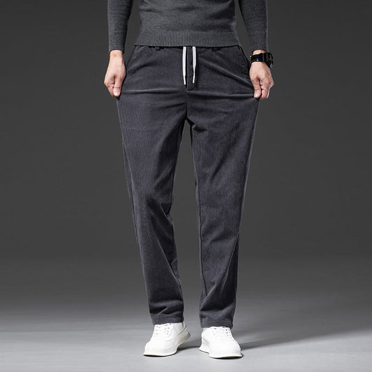 Pantaloni Chino Uomo in Velluto a Coste Vestibilità Comoda - Brentozzi