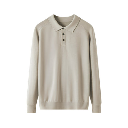 Maglione Uomo in Lana Collo a Risvolto