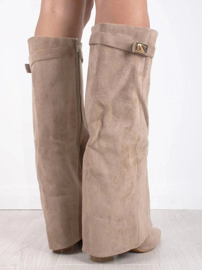 Stivaletti Donna Eleganti Altezza Ginocchio