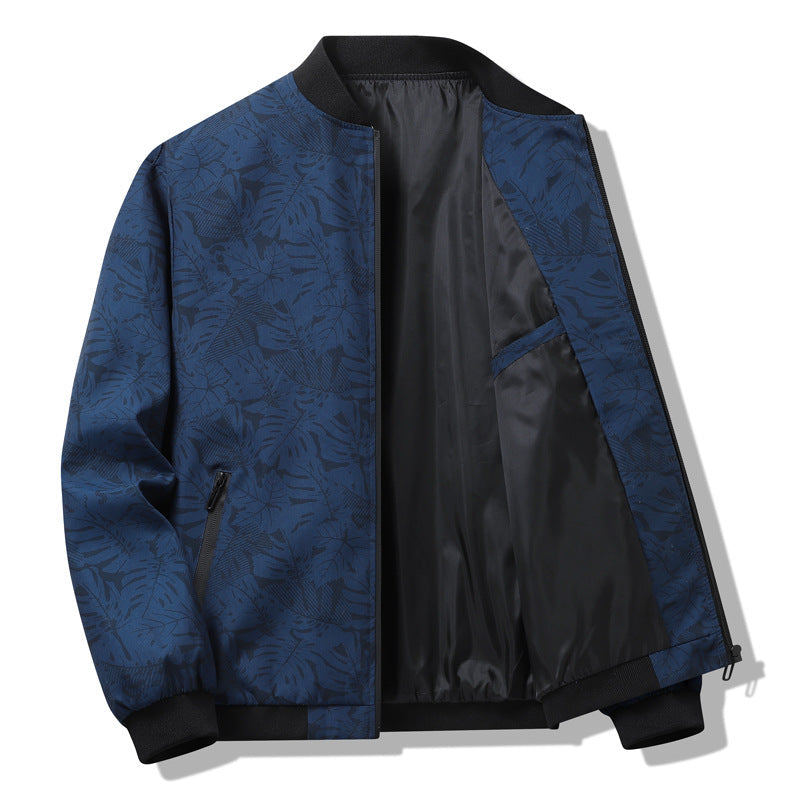 Bomber Uomo Stile Classico Vestibilità Regolare
