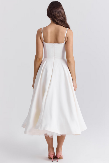 Abito Donna Linea A Gonna e Corsetto Slim