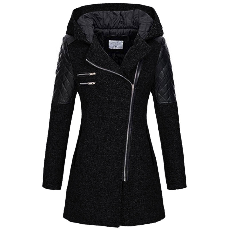 Giacca Invernale Donna Vintage Calda Stile Classico