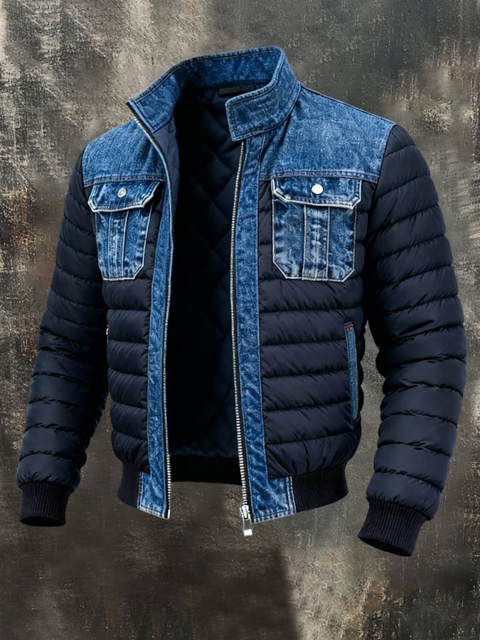 Giacca Denim Uomo Classica Doppio Strato - Brentozzi