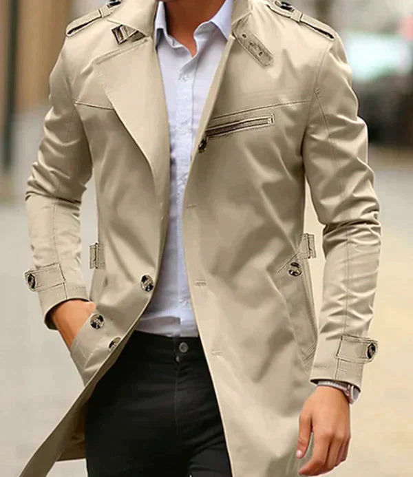 Giacca Uomo Impermeabile Stile Classico Vestibilità Regolare - Brentozzi