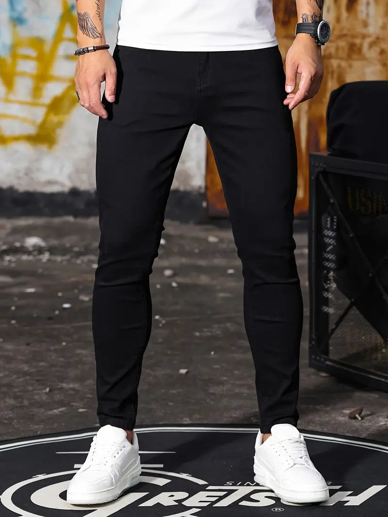 Jeans Skinny Uomo in Denim Stretch Comfort Fit - Brentozzi
