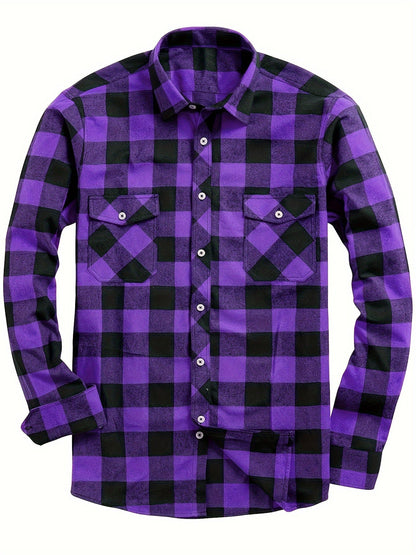 Camicia Uomo Manica Lunga Fantasia Quadri