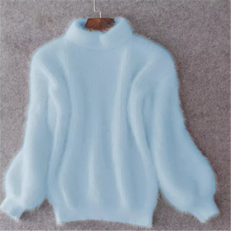 Maglione Donna a Collo Alto in Maglia Morbida - Brentozzi