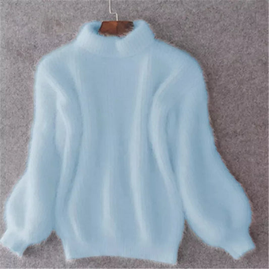 Maglione Donna a Collo Alto in Maglia Morbida - Brentozzi