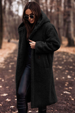 Cappotto Lungo Donna Teddy Invernale Caldo