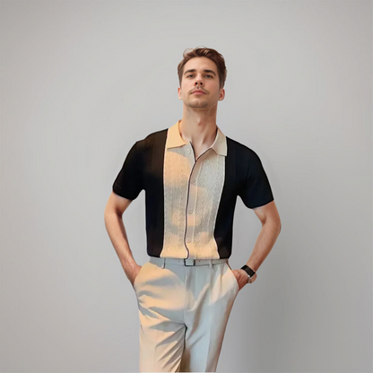 Camicia Uomo Manica Corta Classica Cotone