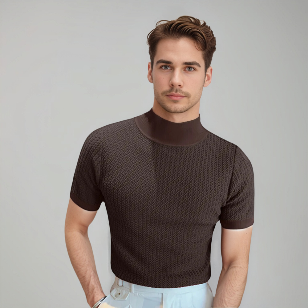 Camicia Uomo Manica Corta Stile Elegante