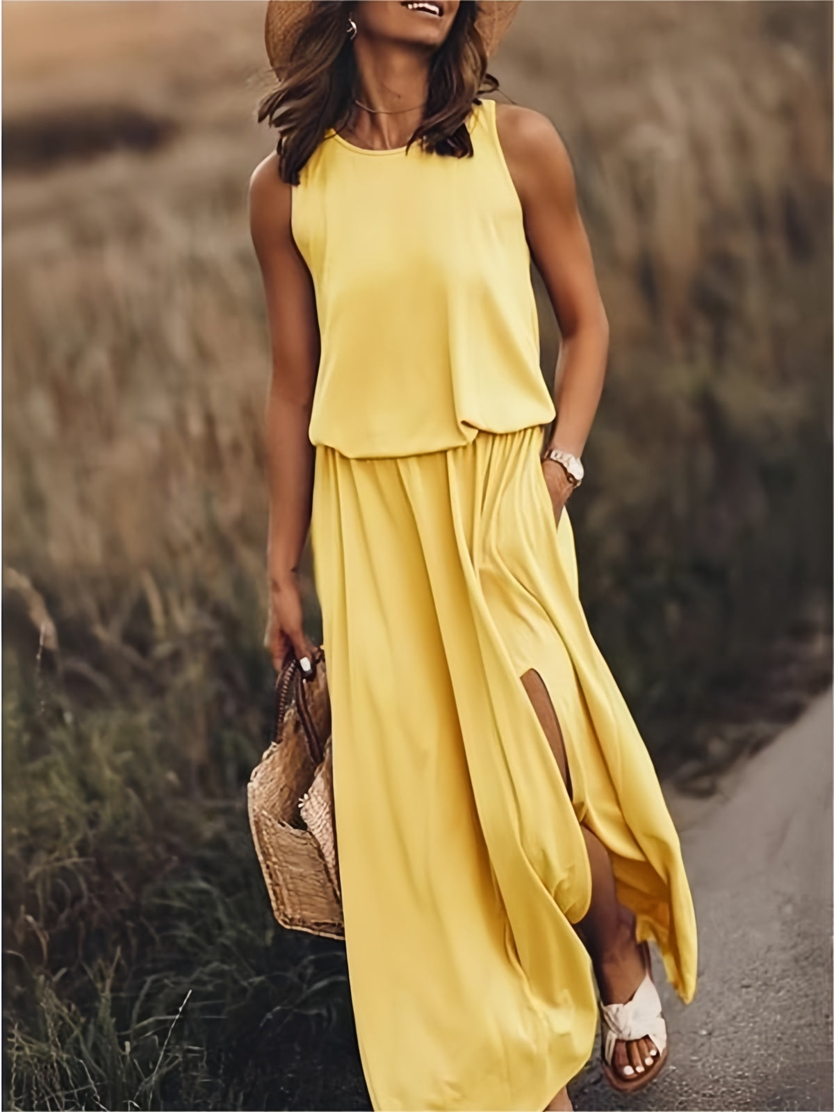Abito Maxidress Donna in Modal Stile Boho - Brentozzi