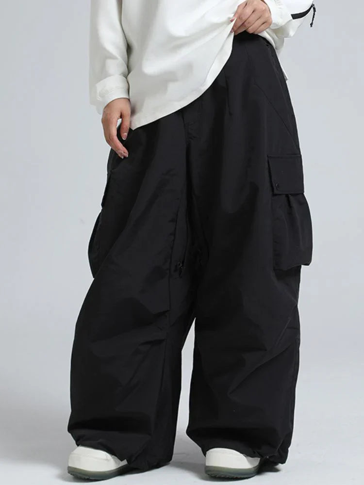 Pantaloni Uomo Invernali Tessuto Termico Vestibilità Ampia