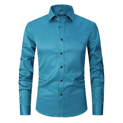 Camicia Uomo Elasticizzata Manica Lunga