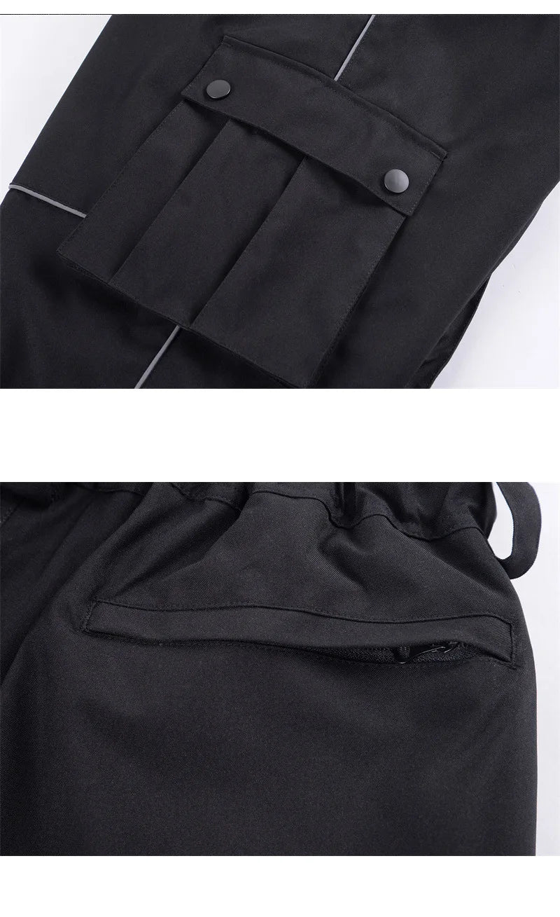 Pantaloni Unisex Tessuto Tecnico Zip Vestibilità Funzionale
