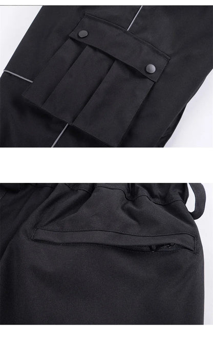 Pantaloni Unisex Tessuto Tecnico Zip Vestibilità Funzionale