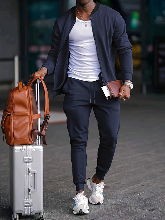 Tuta Uomo in Velluto con Giacca con Zip Comfortabile - Brentozzi