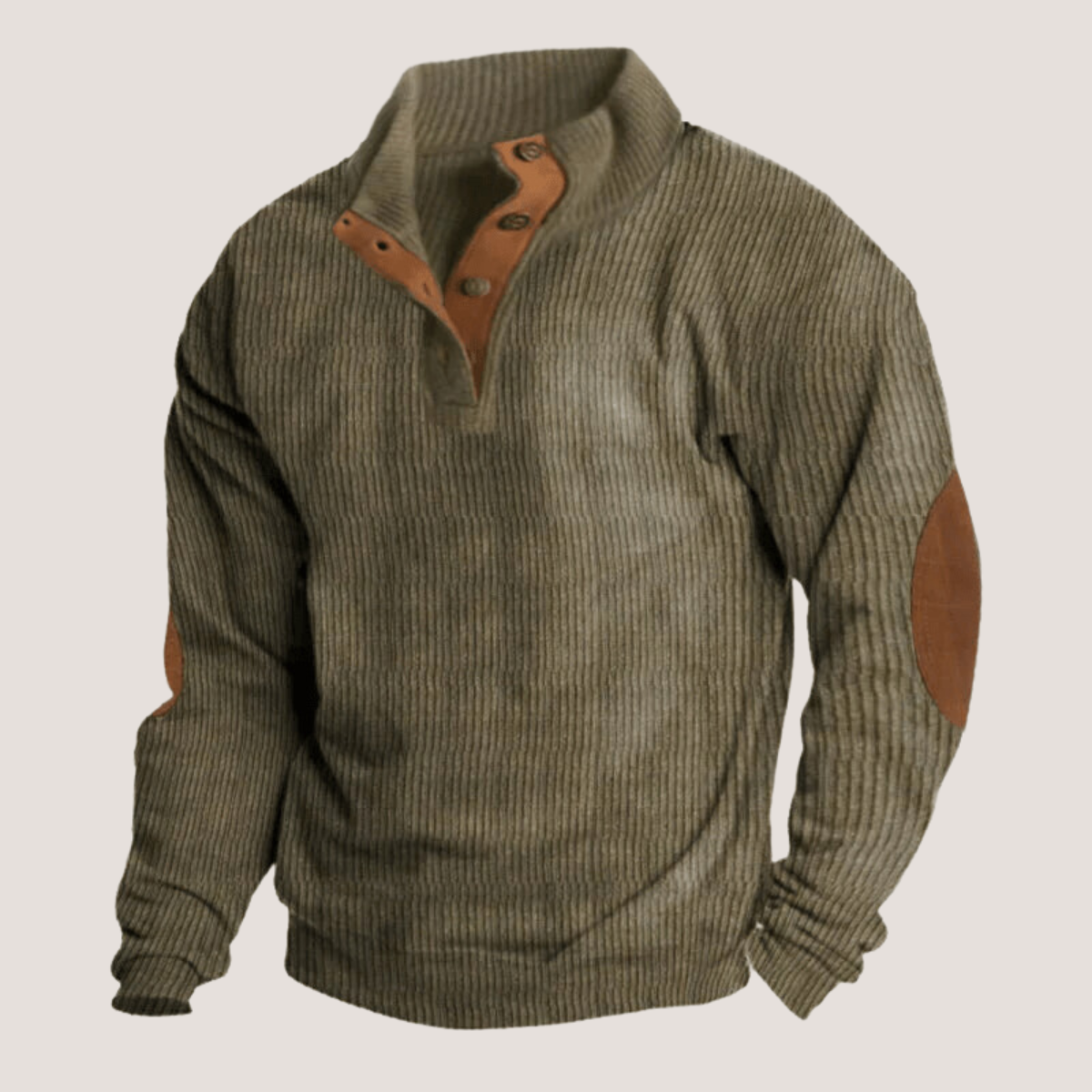 Maglione Uomo a Coste Girocollo Corto - Brentozzi