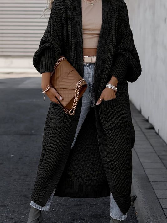 Cardigan Donna Casual con Tasche Maglia Morbida - Brentozzi