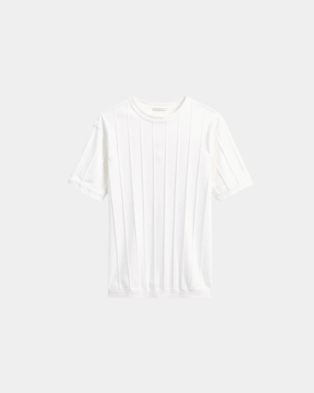 Maglia Uomo in Maglia Leggera con Righe Verticali Estate