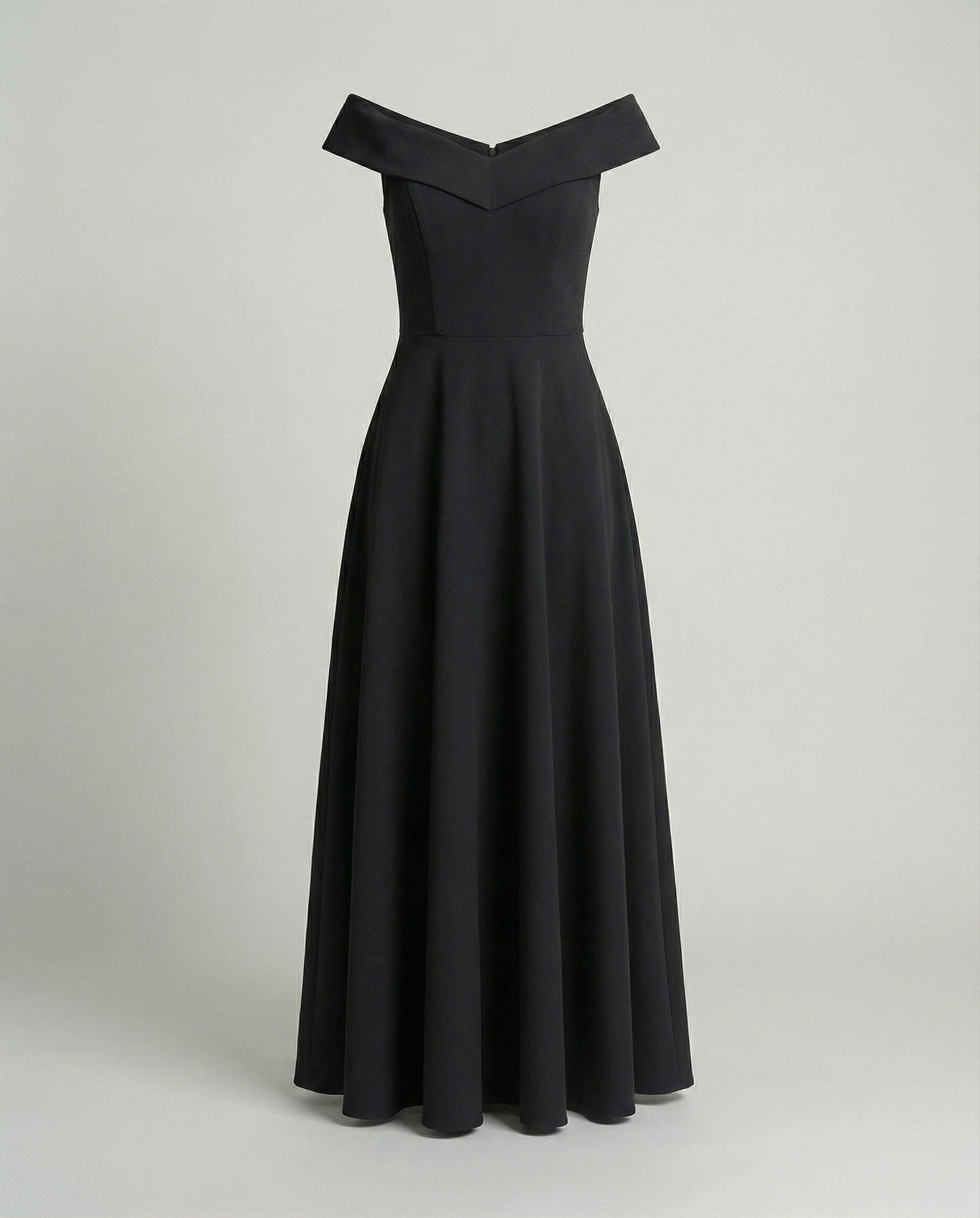 Abito Donna Elegante Scollo Bardot