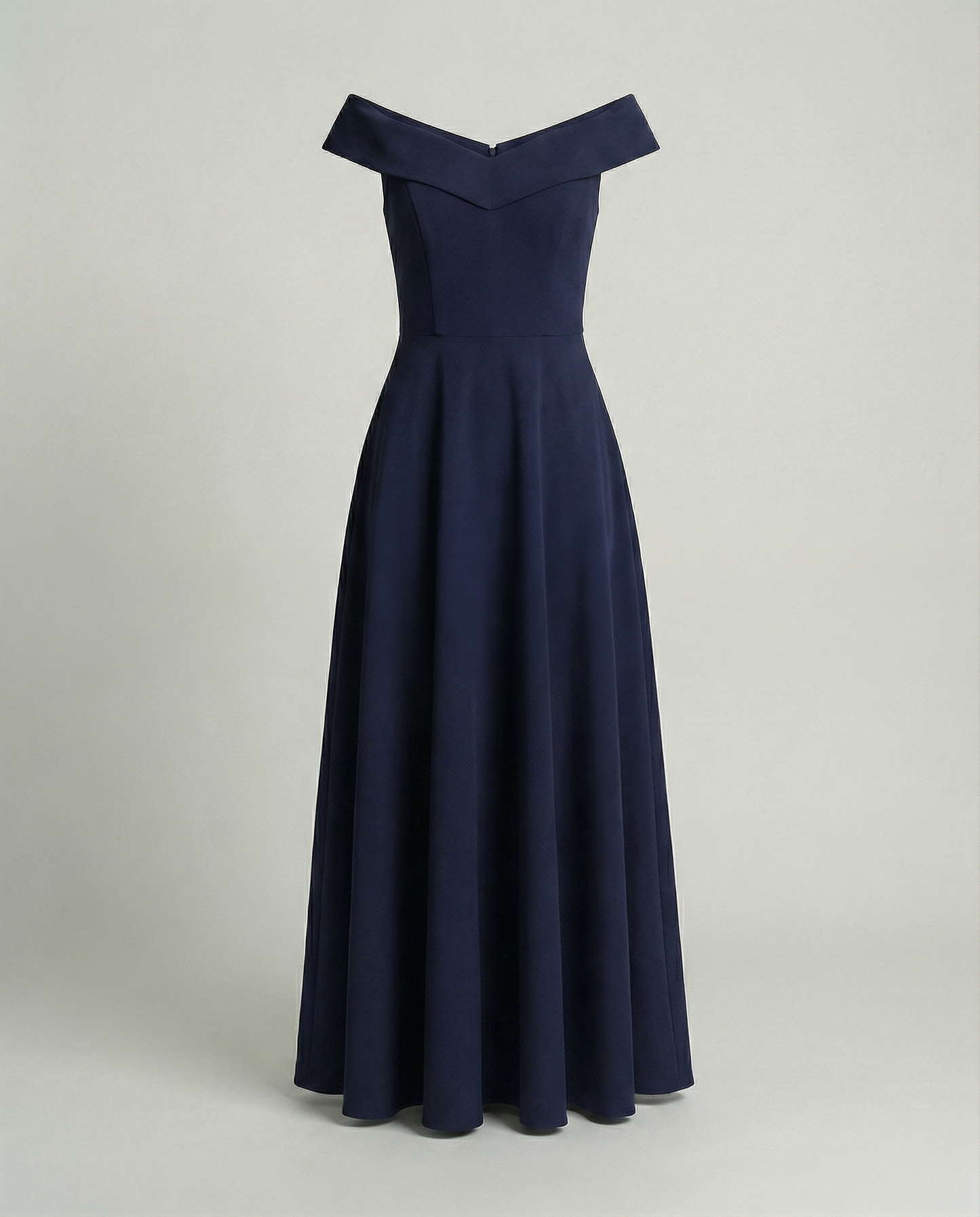 Abito Donna Elegante Scollo Bardot