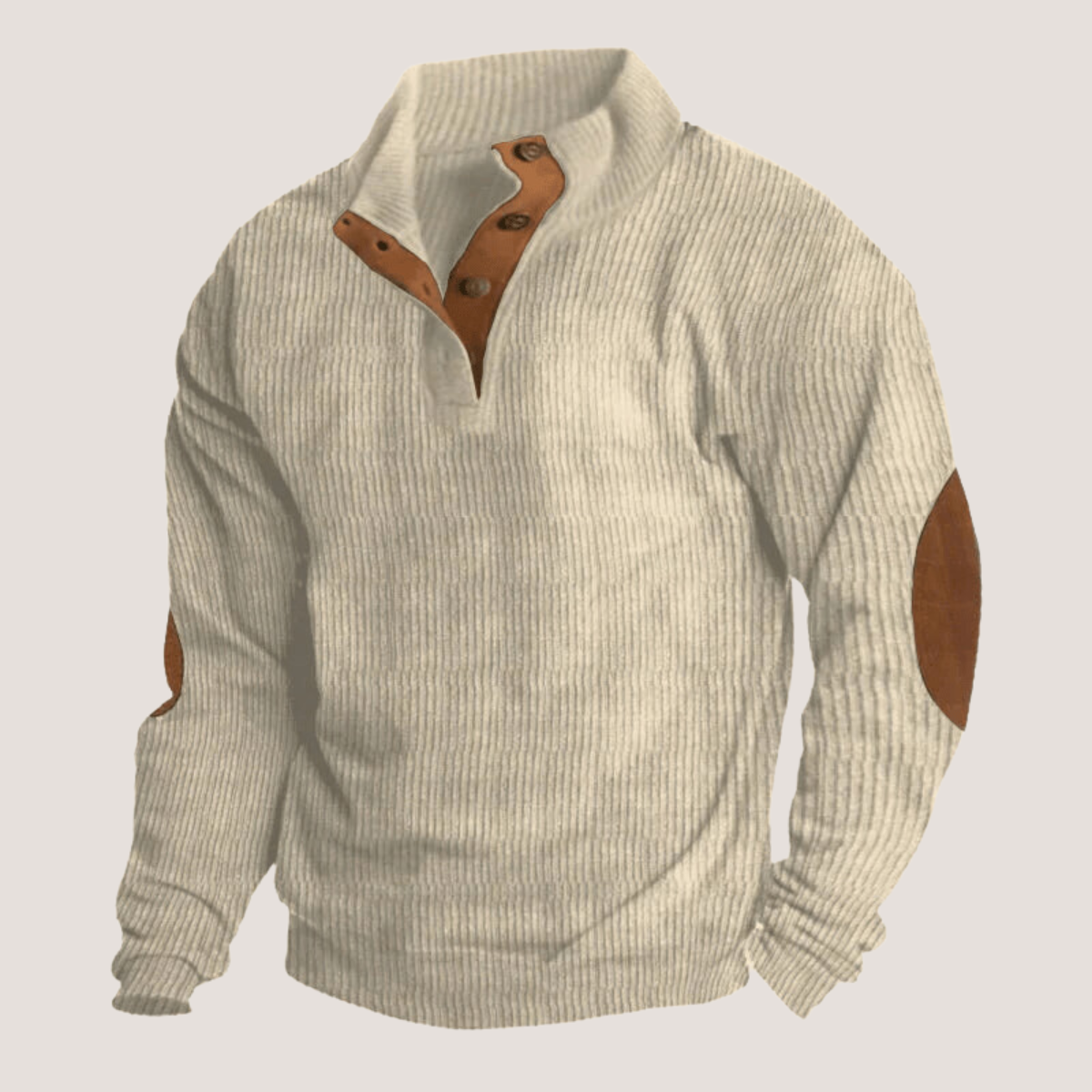 Maglione Uomo a Coste Girocollo Corto