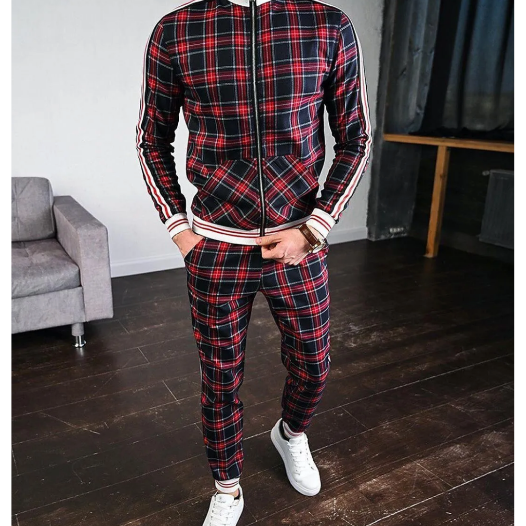 Tuta Sportiva Uomo Due Pezzi Stile Casual Comoda